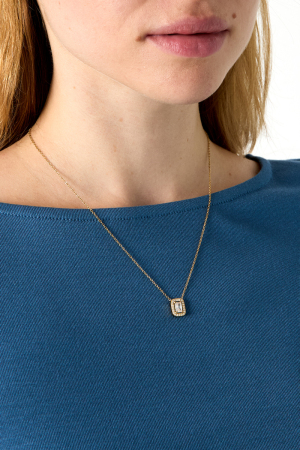 Colliers Pendentifs En Acier Inoxydable, Forme Géométrique, Collection Simple Pour Le Quotidien, Bijoux Pour Femmes h5 Image2