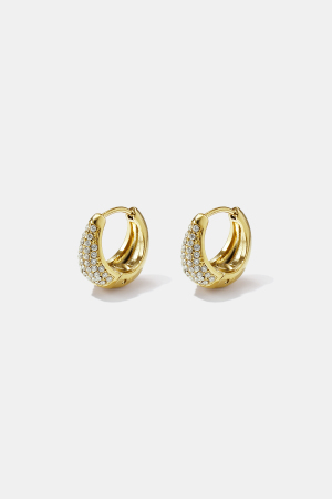 Boucles D'Oreilles Créoles En Acier Inoxydable, Forme Irrégulière, Collection Simple Daily Simple, Bijoux Pour Femmes h5 