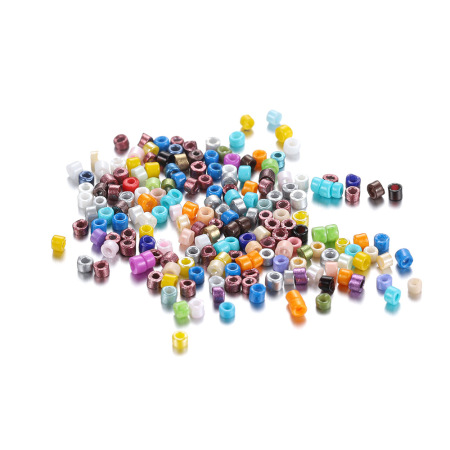 Perles en résine de couleur unie, série simple de 2 mm, à faire soi-même