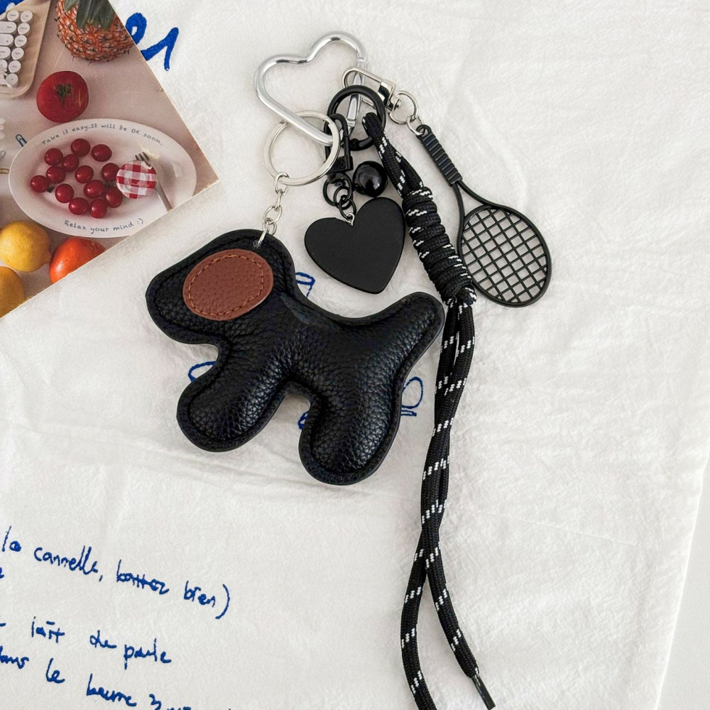 Porte-Clés De Sac En Forme De Chien Pu Mignon 