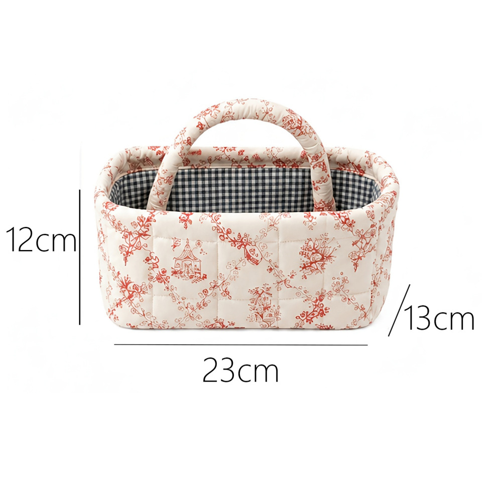 Sac De Rangement En Coton À Fleurs Douces De La Série Romantique 