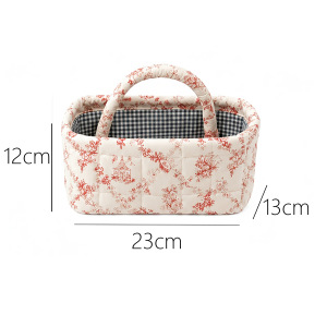 Sac De Rangement En Coton À Fleurs Douces De La Série Romantique h5 