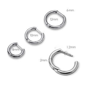 Boucles D'Oreilles Piercing Pour Femmes, En Alliage De Titane, Couleur Unie, Collection Simple Series Daily. h5 