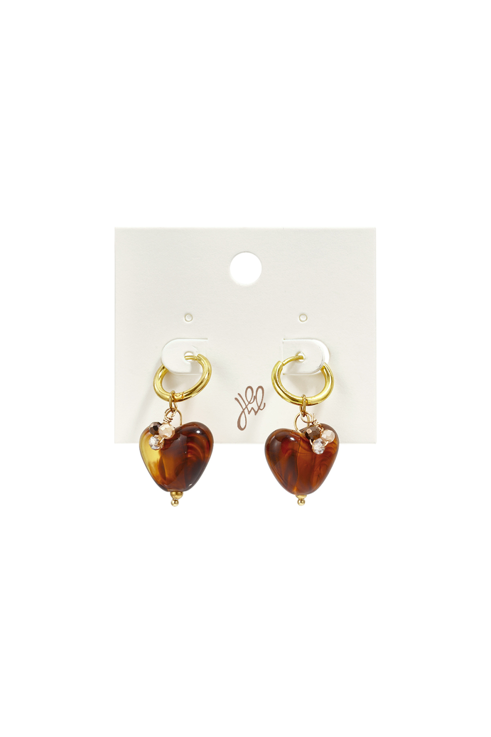 Boucles D'Oreilles En Acier Inoxydable Avec Perles En Forme De Cœur, Collection Daily Simple, Bijoux Pour Femmes h5Image3