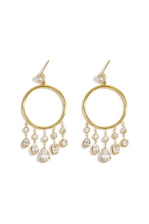 Boucles D'Oreilles Pendantes En Acier Inoxydable, Style Goutte, Élégantes Et Luxueuses, Collection Pour Femmes. h5 