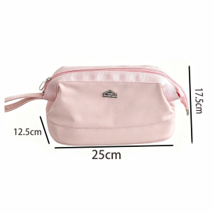 Trousses À Maquillage Simples En Nylon Uni Pour Femmes h5 