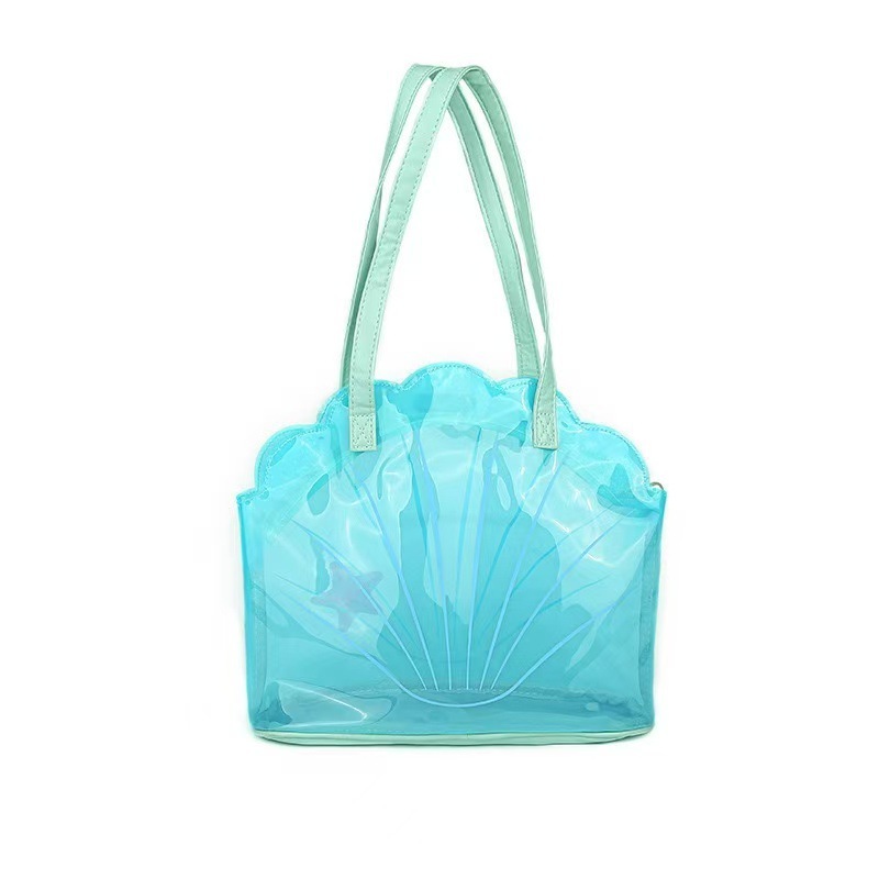Sacs À Bandoulière Femme En Pvc Transparent Uni Style Vacances h5Image3