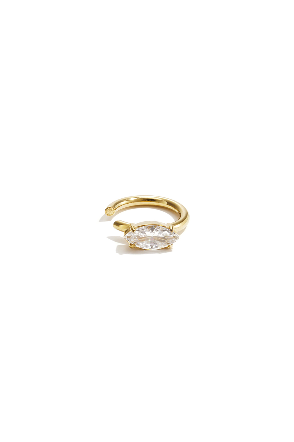 Boucles D'Oreilles Manchettes En Acier Inoxydable, Forme Elliptique, Collection Simple Daily Simple, Bijoux Pour Femmes