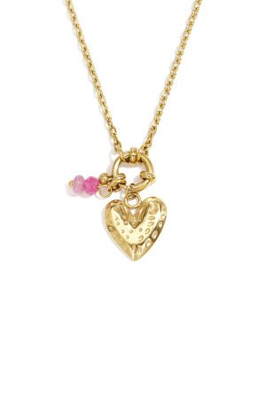 Colliers Pendentifs En Acier Inoxydable En Forme De Cœur, Collection Daily Simple, Bijoux Pour Femmes h5 Image4