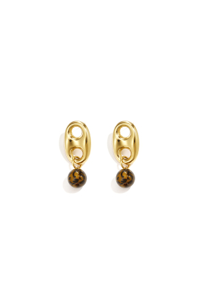 Boucles D'Oreilles Pendantes En Acier Inoxydable, Forme Géométrique, Collection Simple Pour Le Quotidien, Bijoux Pour Femmes h5 Image2