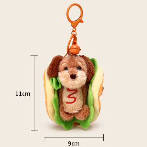 Porte-Clés En Polyester Simple Series Cute Mix Color Food Teckel h5 Image4