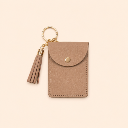 Portefeuilles et porte-cartes carrés pour femmes, style décontracté, couleur unie, en PU avec pompon 2