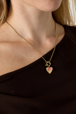 Colliers Pendentifs En Acier Inoxydable En Forme De Cœur, Collection Daily Simple, Bijoux Pour Femmes h5 Image2