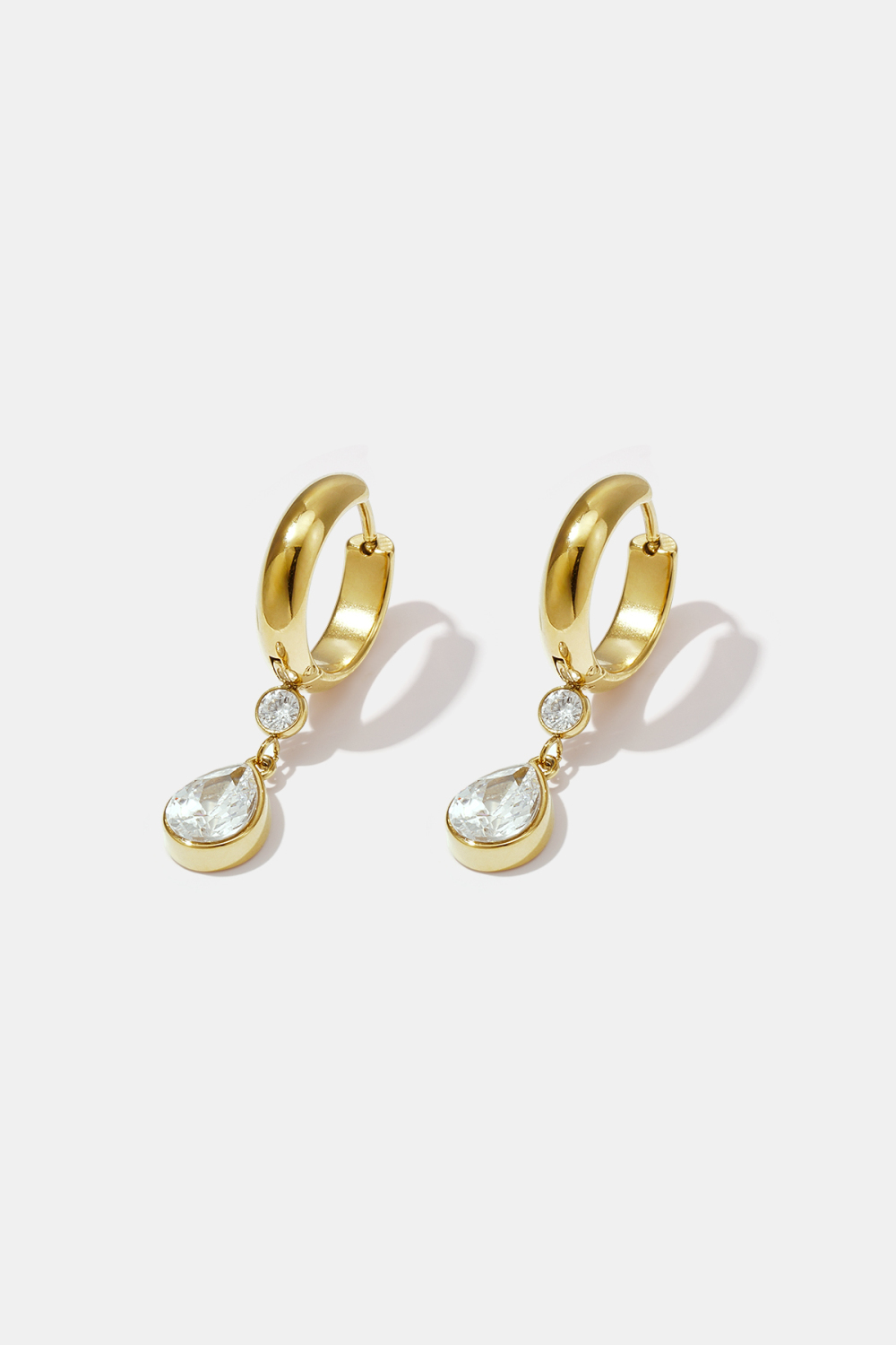 Boucles D'Oreilles Pendantes En Acier Inoxydable, Forme Elliptique, Collection Simple, Bijoux Pour Femmes