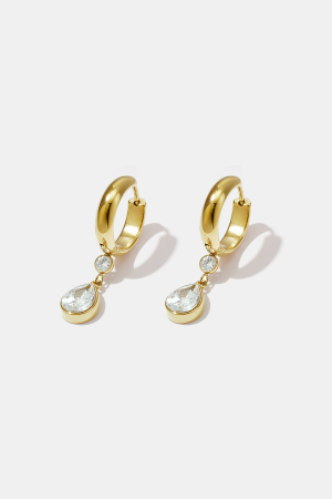 Boucles D'Oreilles Pendantes En Acier Inoxydable, Forme Elliptique, Collection Simple, Bijoux Pour Femmes h5