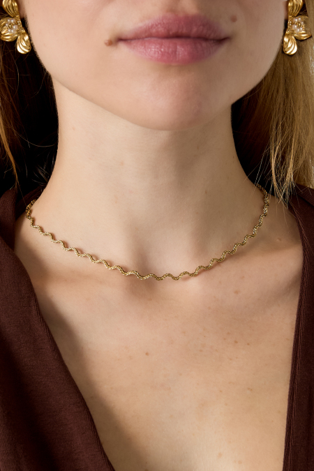 Colliers À Chaîne En Acier Inoxydable, Collection Simple Daily Simple, Bijoux Pour Femmes 2