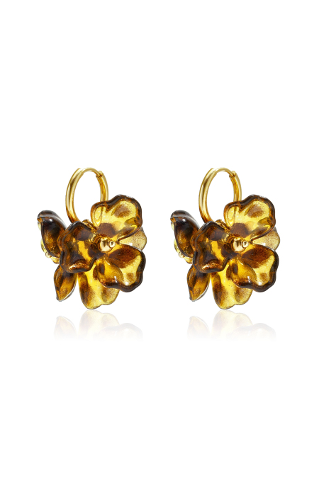 Boucles d'oreilles puces en acier inoxydable, motif floral, collection Daily Simple, bijoux pour femmes