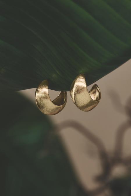 Boucles d'oreilles créoles rondes, collection décontractée et simple pour femmes 2