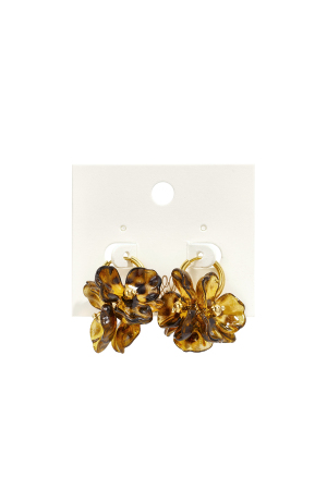 Boucles D'Oreilles Puces En Acier Inoxydable, Motif Floral, Collection Daily Simple, Bijoux Pour Femmes h5 Image3