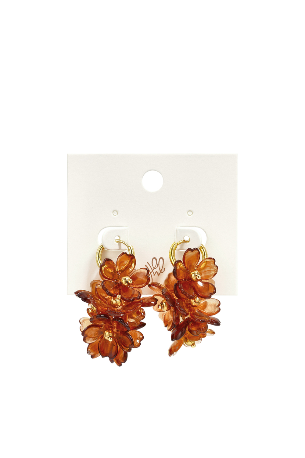 Boucles D'Oreilles En Perles D'Acier Inoxydable, Style Floral, Collection Daily Simple, Bijoux Pour Femmes Image3