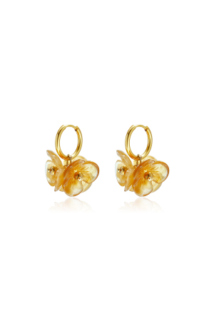 Boucles D'Oreilles En Perles D'Acier Inoxydable, Style Floral, Collection Daily Simple, Bijoux Pour Femmes h5 