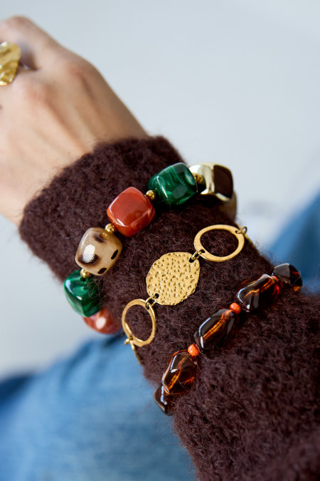 Bracelets en perles acryliques, bijoux simples pour femmes, collection Daily Simple 2