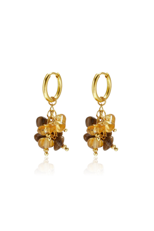 Boucles D'Oreilles En Perles D'Acier Inoxydable, Style Simple Et Quotidien, Collection Bijoux Pour Femmes h5