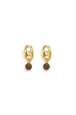 Boucles D'Oreilles Pendantes En Acier Inoxydable, Forme Géométrique, Collection Simple Pour Le Quotidien, Bijoux Pour Femmes h5