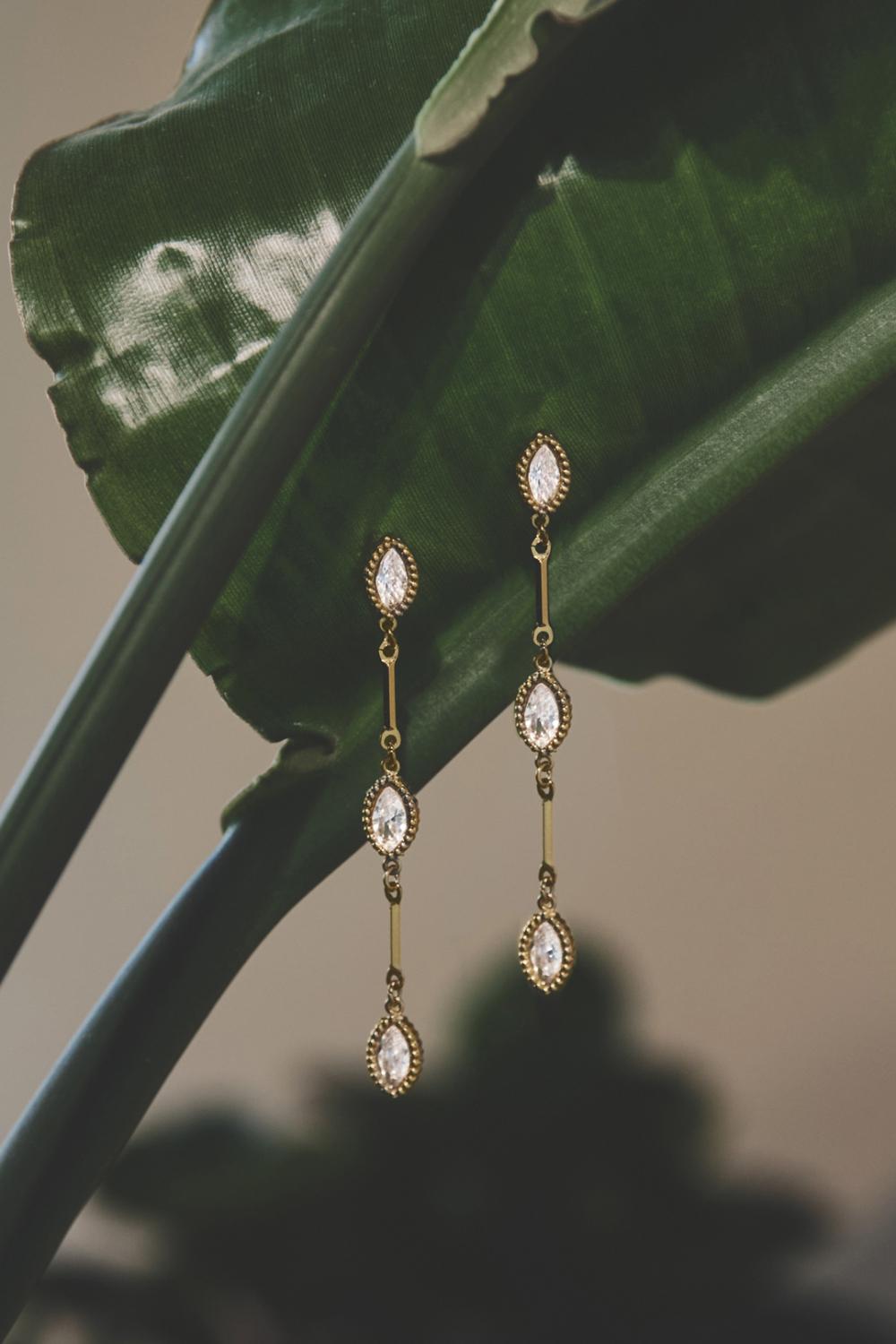 Boucles D'Oreilles Pendantes En Acier Inoxydable, Forme Elliptique, Style Décontracté, Collection Simple Pour Femmes Image2