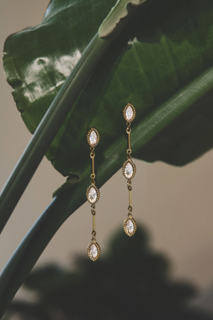 Boucles D'Oreilles Pendantes En Acier Inoxydable, Forme Elliptique, Style Décontracté, Collection Simple Pour Femmes h5 Image2