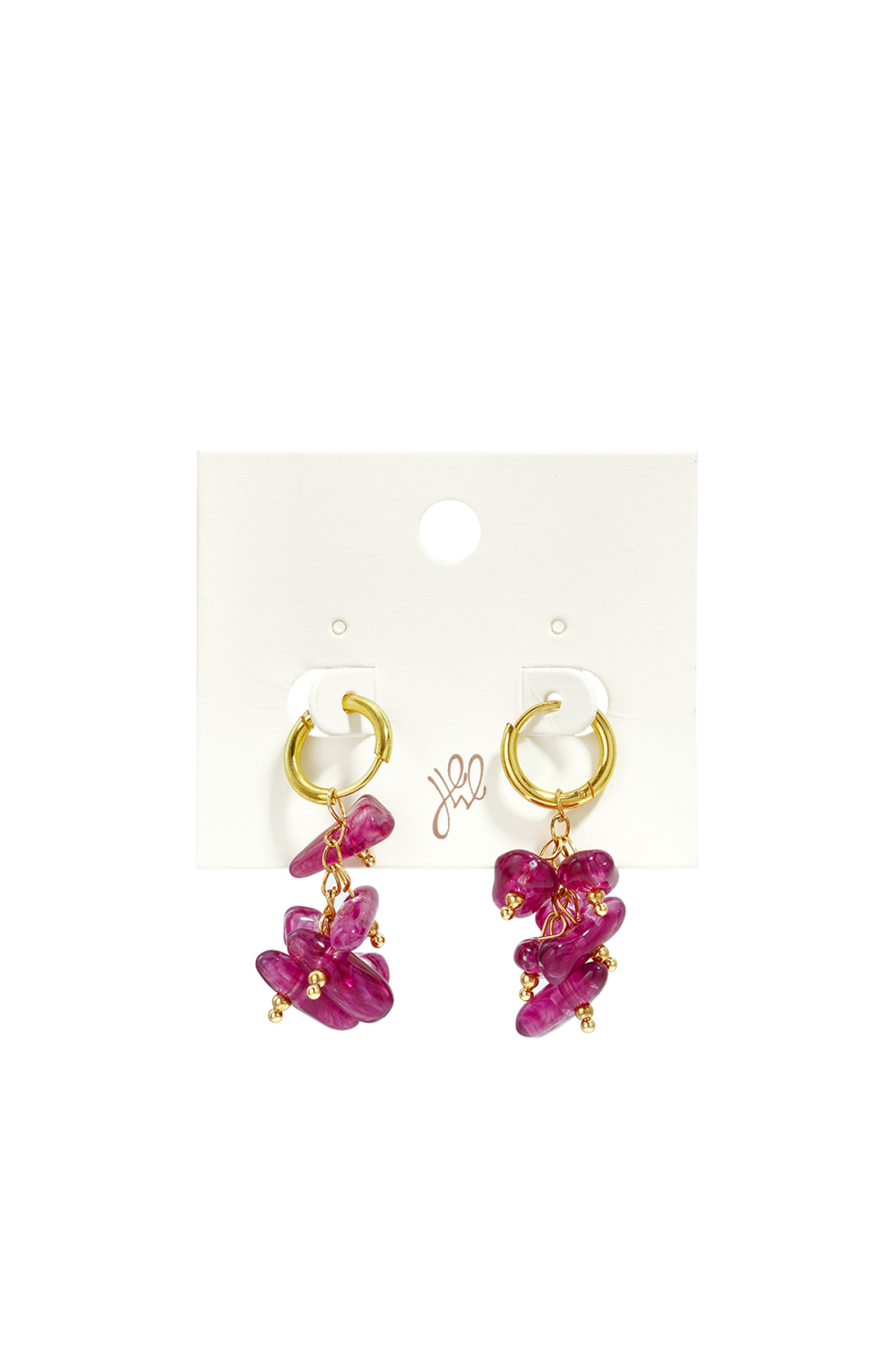 Boucles D'Oreilles En Perles D'Acier Inoxydable, Style Simple Et Quotidien, Collection Bijoux Pour Femmes h5Image3