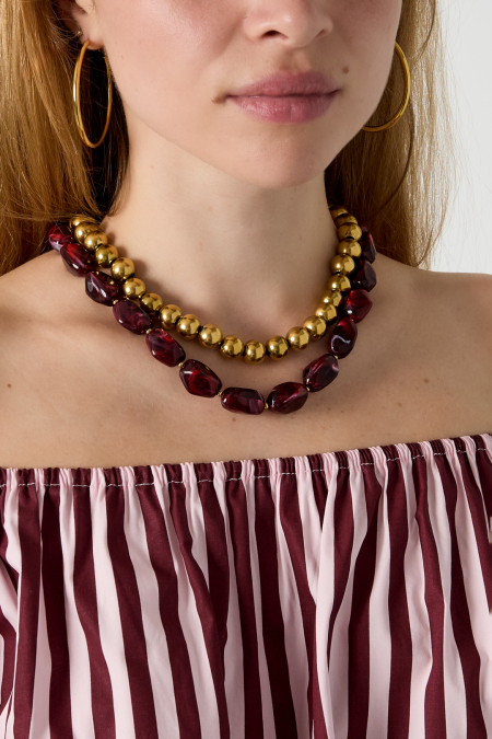 Collier de perles organiques 2