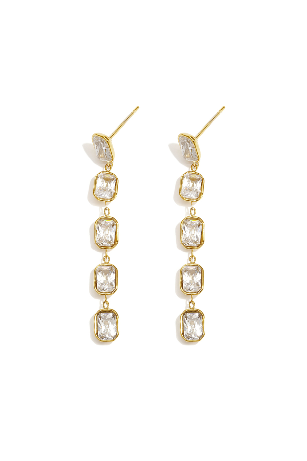 Boucles D'Oreilles Pendantes En Acier Inoxydable, Forme Géométrique, Élégantes Et Luxueuses, Collection Pour Femmes, Idéales Pour Les Fêtes Et Les Soirées. 