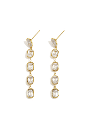 Boucles D'Oreilles Pendantes En Acier Inoxydable, Forme Géométrique, Élégantes Et Luxueuses, Collection Pour Femmes, Idéales Pour Les Fêtes Et Les Soirées. h5 