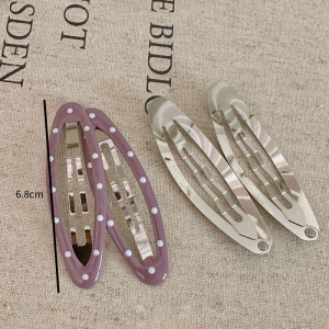 Pinces À Cheveux En Alliage À Pois Quotidiens De La Série Simple h5 Image4