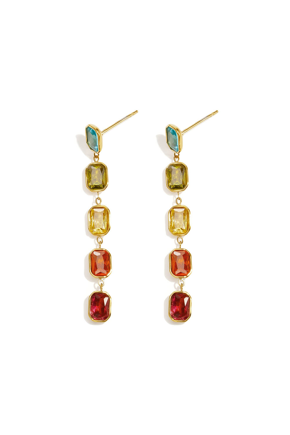 Boucles D'Oreilles Pendantes En Acier Inoxydable, Forme Géométrique, Élégantes Et Luxueuses, Collection Pour Femmes, Idéales Pour Les Fêtes Et Les Soirées. Image3