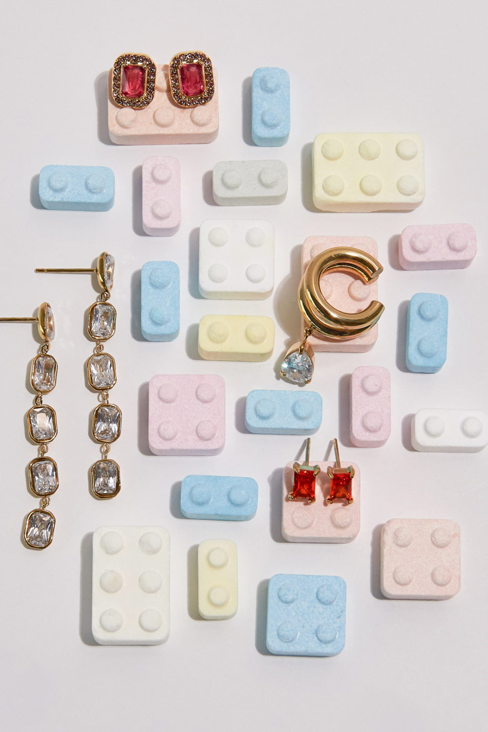 Boucles D'Oreilles Manchettes En Acier Inoxydable, Forme Elliptique, Collection Simple Daily Simple, Bijoux Pour Femmes Image2