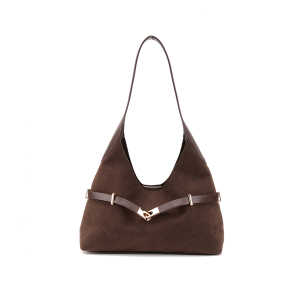 Sacs Cabas Pour Femmes En Daim Uni, Style Parisien Chic, Avec Détails Métalliques h5