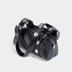 Sac Bandoulière Carré En Pu À Rivets Cloutés Style Streetwear Pour Femme h5 Image4