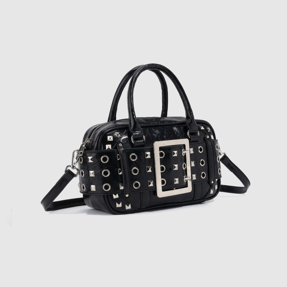 Sacs À Main Pour Femmes En Pu Clouté Style Streetwear h5Image2