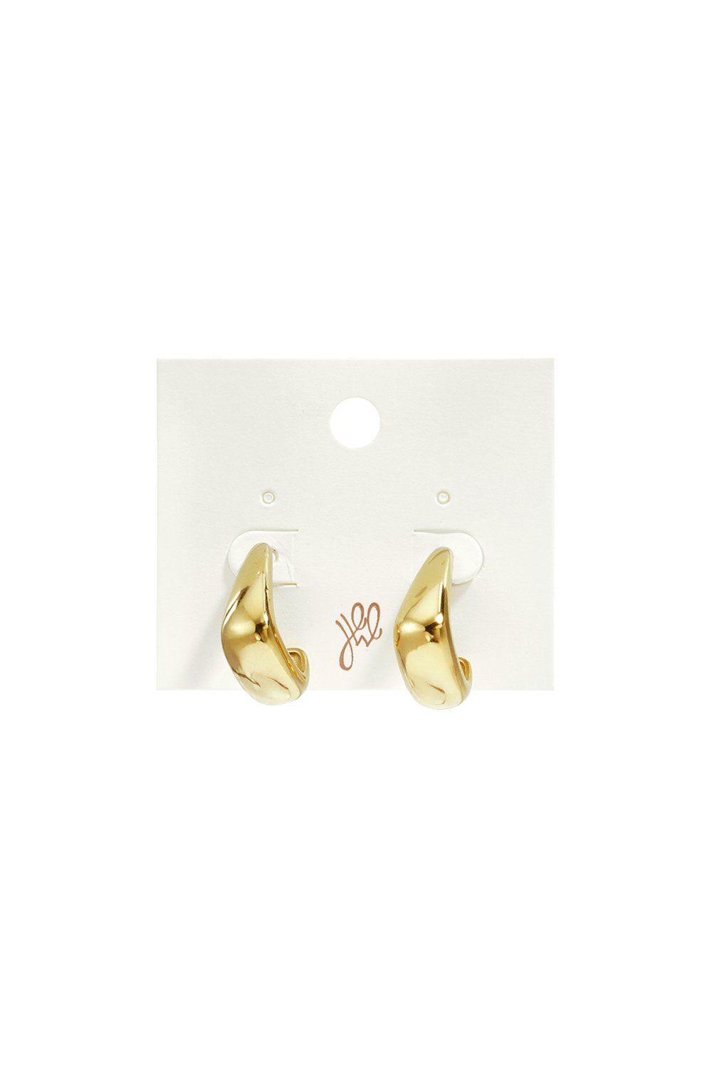 Boucles D'Oreilles Créoles En Acier Inoxydable, Forme Irrégulière, Collection Simple Daily Simple, Bijoux Pour Femmes h5Image3