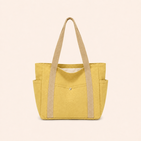 Sacs cabas carrés en toile unie, style décontracté, pour femmes
