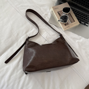 Sacs Bandoulière Femme Style Streetwear Avec Détails Métalliques Et Couleur Unie En Pu h5 Image5
