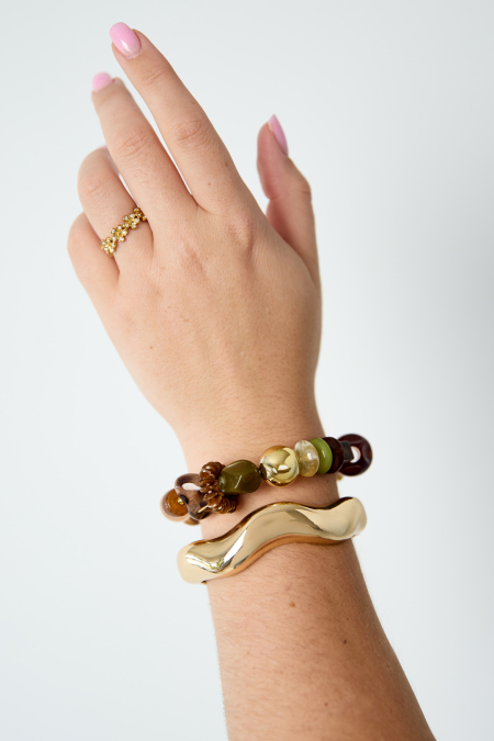 Bracelets en perles acryliques de forme irrégulière, collection Simple Daily Simple, bijoux pour femmes 2