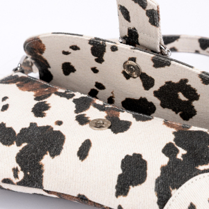 Sacoche De Selle Pour Femme En Tissu Imprimé À Motif Vache, Style Streetwear h5 Image4