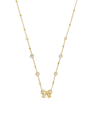 Colliers Pendentifs En Acier Inoxydable, Nœud Papillon, Collection Simple Pour Femmes h5