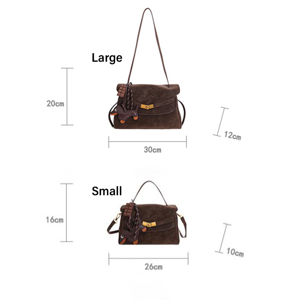 Sac Cabas Pour Femme En Daim Uni, Style Old Money, Avec Quincaillerie En Métal. Image7