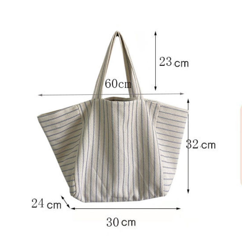 Sac Cabas/Sac Bandoulière Femme En Toile Unie Style Décontracté h5Image12