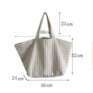 Sac Cabas/Sac Bandoulière Femme En Toile Unie Style Décontracté h5 Image12