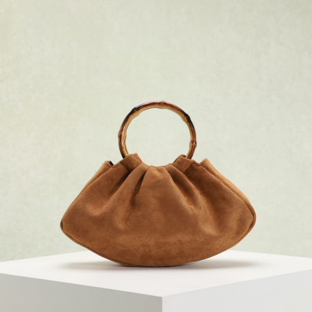 Sacs à main oreiller en daim uni style soirée pour femmes